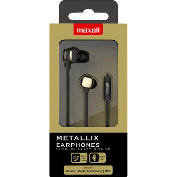 Maxell METALLIX Fülhallgató, Arany