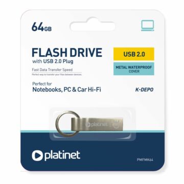  Platinet 64GB K-Depo Fém Házas Pendrive USB 2.0 44851