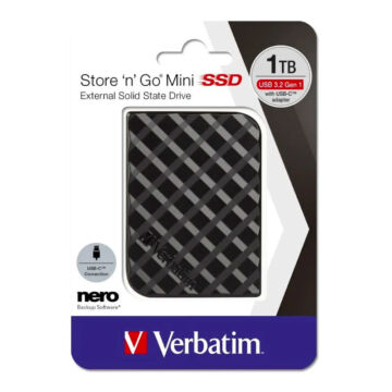 Verbatim Store ´n´ Go Mini 1TB SSD USB 3.2 GEN1 Fekete