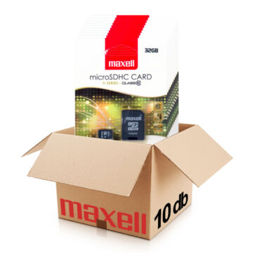 Maxell 32GB Micro SDHC Memóriakártya Class 10 + Adapter - 854718