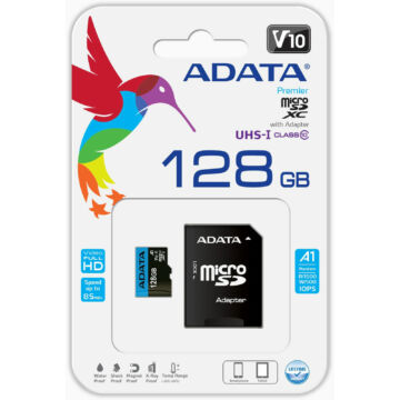 Adata Premier 128GB Micro SDXC [100/25MBps] Adapter