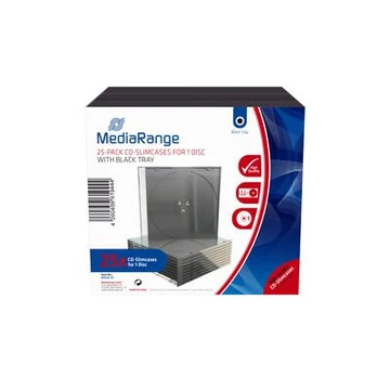 Cd Box Single 5,2 mm Slim (25 db) [Mediarange]