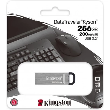 Kingston DataTraveler Kyson pendrive 256GB USB 3.2 Gen1 - ezüst (DTKN/256GB)