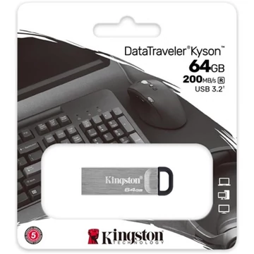 Kingston DataTraveler Kyson pendrive 64GB USB 3.2 Gen1 - ezüst (DTKN/64GB)