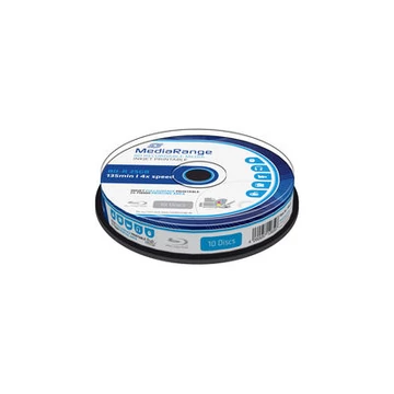 Mediarange BD-R 25 gB 4X Teljes Felületén Nyomtatható Blu-Ray Lemez - Cake (10) - MR496