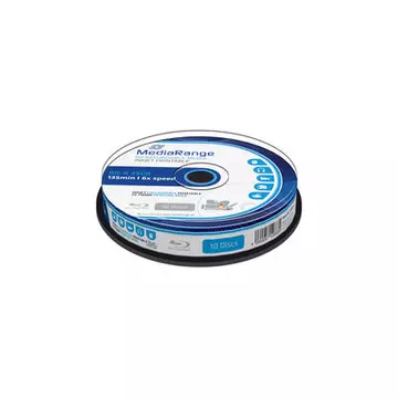 Mediarange BD-R 25 gB 6X Nyomtatható Felületű Blu-Ray Lemez - Cake (10) - MR500