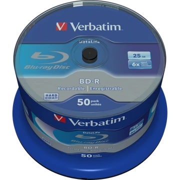 Verbatim BD-R 25GB 6X DataLife Blu-Ray lemez - Cake (50)