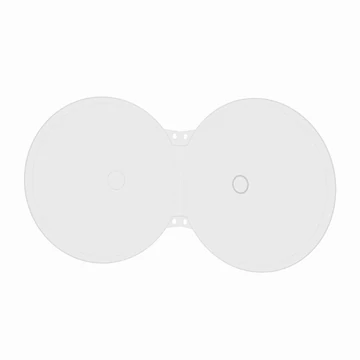 BOX86-2 CD Tok 5,2 mm Slim Shell Dupla Clear (Mediarange)