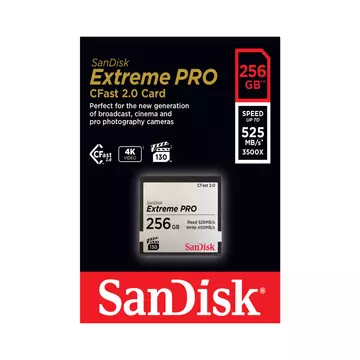 SDCFSP-256G-G46D Sandisk Extreme Pro 256GB Cfast Compact Flash [525MB/s]