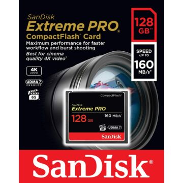 SanDisk Extreme 128GB Compact Flash Memóriakártya - SDCFXPS_128G_X46
