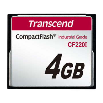 Transcend 4GB CF220 Industrial Compact Flash Kártya [UDMA5] TS4GCF220I