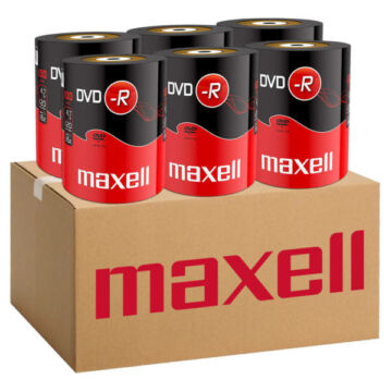 Maxell DVD-R 16X Lemez - Shrink (100) 6db-os CSOMAG!