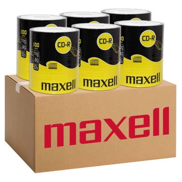 Maxell CD-R 52X lemez 700 MB 80 perc - 6 db shrink csomagolásban