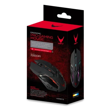 45530 VARR VGM-B01 Gamer Egér Fekete
