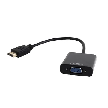 Gembird HDMI VGA átalakító adapter 15 cm - fekete (A-HDMI-VGA-03)