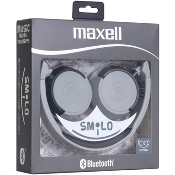 304015.00.CN MAXELL SMILO HP-BT400 Bluetooth Fejhallgató Szürke