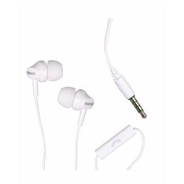 Maxell EB875 in-ear fülhallgató beépített mikrofonnal 3,5mm jack csatlakozóval - fehér