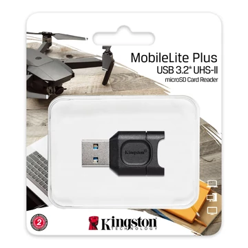 Kingston MobileLite Plus microSD kártyaolvasó USB 3.1 UHS-II - fekete