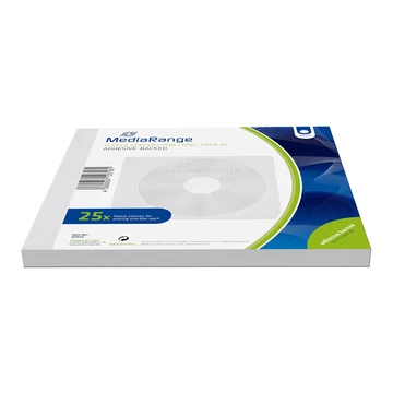 MediaRange CD/DVD gyapjúzseb 25 db - fehér