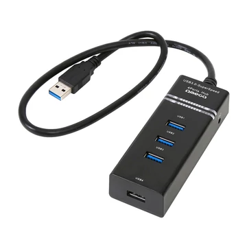 42462 OMEGA USB 3.0 HUB 4 PORT BLACK [42462]