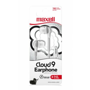 Maxell EB-Cloud9 Stereo Fülhallgató Mikrofonnal - fehér