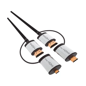 Omega HDMI kábel v1.4 1.5m miniHDMI és microHDMI adapterekkel - fekete
