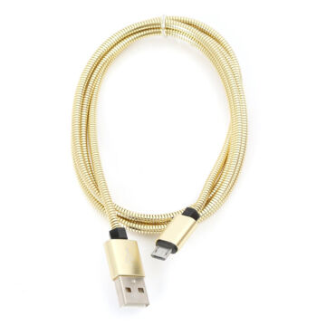 44209 Omega Metal Micro USB kábel [1,8A/1m]  arany