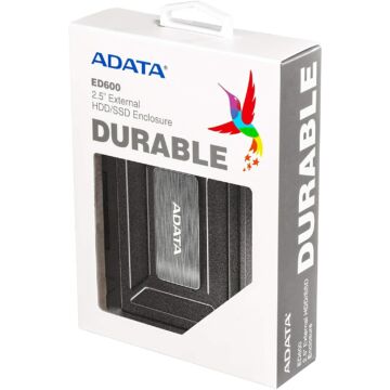 AED600-U31-CBK Adata Külső HDD/SSD ház USB 3.1 Fekete