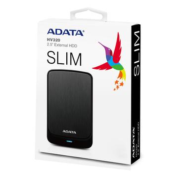 AHV320-1TU31-CBK ADATA HV320 Külső HDD 1TB USB 3.1 Fekete