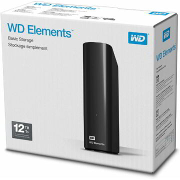WDBWLG0120HBK-EESN Western Digital Elements Desktop 12TB 3.5&quot; Külső Merevlemez [USB 3.0]