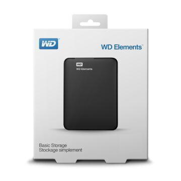 Western Digital Elements Portable 4TB HDD 3.0 Fekete WDBU6Y0040BBK-WESN Western Digital Elements Portable 4TB HDD 3.0 Fekete
