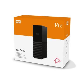 WDBBGB0140HBK-EESN WESTERN DIGITAL MY BOOK Asztali Külső HDD 14TB USB 3.0 Fekete