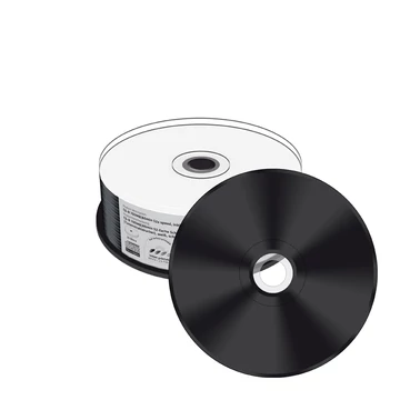MediaRange CD-R 52X nyomtatható lemez fekete írható felülettel - cake (25)