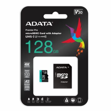 Adata Premier Pro 128GB Micro SDXC [100/80MBps] Adapter