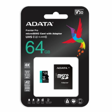 Adata Premier Pro 64GB Micro SDXC [100/80MBps] Adapter