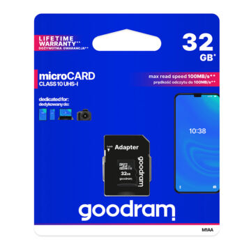 M1AA-0320R12 Goodram 32GB microSD memóriakártya UHS-I + Adapter (R12)