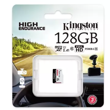 SDCE/128GB Kingston 128GB Endurance (A1) CL10 microSDHC (95R/45W)