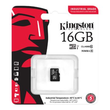 Kingston 16GB Micro SDHC Memóriakártya UHS-I Industrial Temp (90/45 Mb/S) (SDCIT/16GBSP) - SDCIT_16GBSP