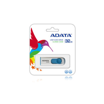 Adata C008 Classic 32GB Pendrive USB 2.0 - Fehér-Kék (AC008-32G-RWE) - AC008_32G_RWE