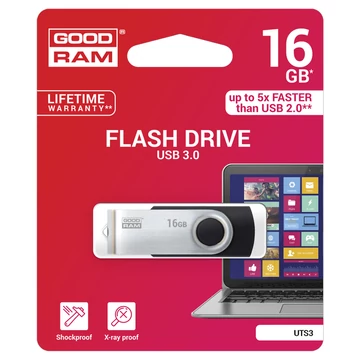 UTS3-0160K0R11 Goodram 16GB UTS3 USB 3.0 pendrive - fekete