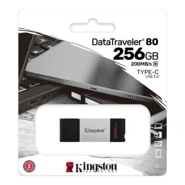 KINGSTON DT80 DATA TRAVELER PENDRIVE 256GB USB Type-C