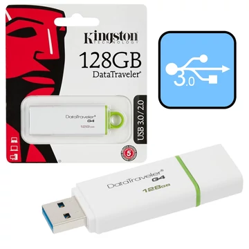 Kingston DataTraveler G4 128GB Pendrive USB 3.0 - Zöld (DTIG4/128GB) - DTIG4_128GB
