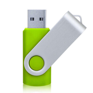 Colour Swivel 8GB Szitázható Pendrive USB 2.0 Pastel Zöld/ezüst - COUSB04