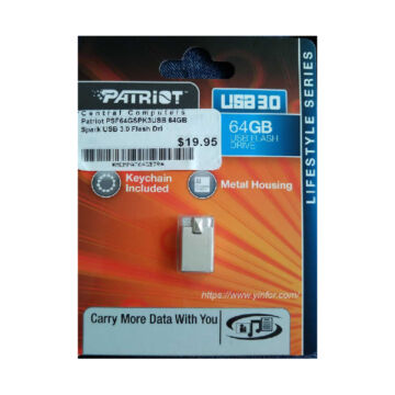 Patriot flashdrive SPARK 64GB USB 3.0 PSF64GSPK3USB - PSF64GSPK3USB