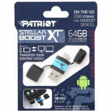 Patriot USB memory Stellar Boost XT 64GB USB3.0 (r/w 110/20 MB/s) PEF64GSTRXTOTG - PEF64GSTRXTOTG