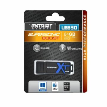 Patriot 64GB Supersonic XT Boost USB 3.0 (Max 150MB/s) USB memória PEF64GSBUSB - PEF64GSBUSB