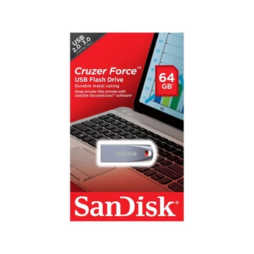 SanDisk Cruzer Force 64GB Pendrive USB 2.0 (SDCZ71-064G-B35) - SDCZ71_064G_B35