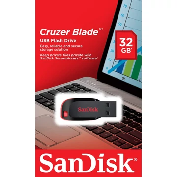 SanDisk Cruzer Blade pendrive 32GB USB 2.0 - fekete (D2871)