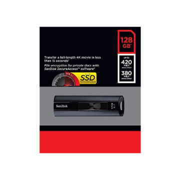 SDCZ880-128G-G46 SanDisk Extreme PRO 128GB USB 3.1 [420/380 MB/s] fekete
