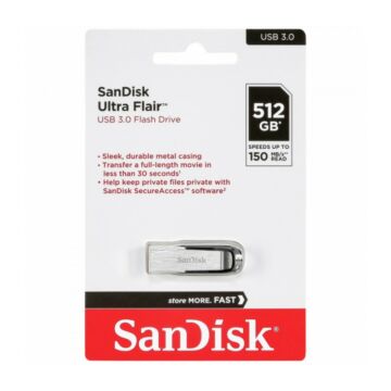 SDCZ73-512G-G46 SANDISK ULTRA FLAIR PENDRIVE 512GB USB 3.0 